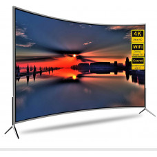 4K LCD TV WiFi Smart LED Curved TV 32 42 55 60 Pulgadas, Pantalla a Prueba de explosiones UHD Network TV Android WiFi TV, con Interfaz de TV por Cable, VGA, HDMI, USB