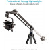 7ft Wave-2 portátil cámara Jib Crane paquete con Jr. Pan Tilt cabeza, 100 mm trípode, Dolly para DSLR Vídeo Película Cine cámara videocámara hasta 6 kg 13.2Lb + bolsa de transporte (p-wv-2pp