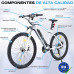  BLUEWHEEL e-bike 27.5" & 29" I Marca Alemana de Calidad | Bicicleta de montaña eléctrica | Conforme a UE | 21 Marchas y Motor Trasero 25 km/h | Horquilla de suspensión MTB, App y Sillín de gel | BXB75 