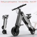Bicicletas eléctricas Plegables para Hombres y Mujeres Mini batería Moto Scooter de Viaje para Adultos pequeños   