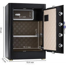  TIGERKING - Caja de seguridad para el hogar, 2.05 pies cúbicos 