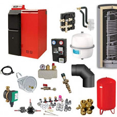 Caldera de Pellets Pelling 25 Eco 135kg + Pellet + Bafa Paquete Completo 5   