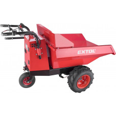 Carretilla eléctrica con batería  Dumper con cavidad de 200 L 400 kg de carga  54 V Li-Ion con 15 Ah 