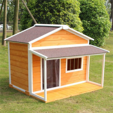 Casa de Perro de Madera Maciza 