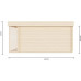 Caseta de Madera Natural 12m² Espesor de Pared 44 mm 
