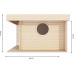 Caseta de Madera Natural 12m² Espesor de Pared 44 mm 