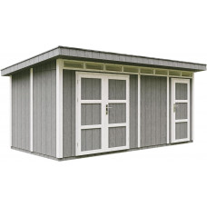 Caseta de jardín 8.52 + 2.95m²-L530xW279cm-con Suelo 