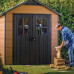 Caseta de jardín BrioVerde 2 puertas de resina con suelo y ventanas Caseta de jardín BrioVerde 2 puertas de resina con suelo y ventanas