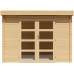Caseta de jardín de Madera con Techo Plano 8,8 m² de 28 mm de Grosor 