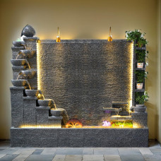 Fuente de rocalla al aire libre de 6.5 pies Fuente de rocalla al aire libre de 6.5 pies