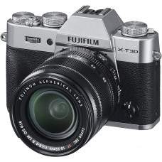  Fujifilm X-T30 Kit con Objetivo XF18-55mmF2.8-4 R LM OIS, Kit Cámara con Objetivo Intercambiable XF18-55/2.8-4, Plata 