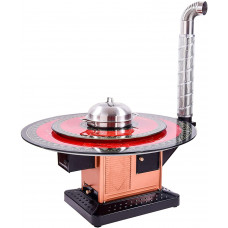  GUTYRE Estufa para Asar, Estufa De Leña Doméstica En Invierno En Áreas Rurales, Aire De Retorno De Doble Propósito Sin Humo Y Ahorro De Energía Interior Y Calefacción Multifuncional 