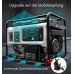 Generador para pequeño y portátil de gasolina industrial, potencia trifásica al aire libre, corriente de emergencia 10 kW Generador para pequeño y portátil de gasolina industrial, potencia trifásica al aire libre, corriente de emergencia 10 kW