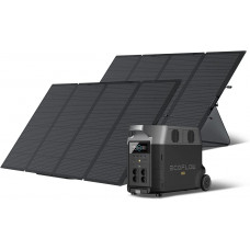 Generador solar DELTA Pro 3.6KWh 3600W con 2 x panel solar de 400W 
