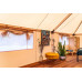 Glamping Tent 40 metros cuadrados con suelo de madera y marco de metal. No necesita base 
