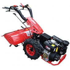 Kawapower KPMTC10D Motocultor con Motor a Diesel 12HP y Arranque Eléctrico, Negro y Rojo