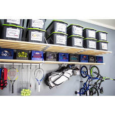  Rhino Combo - Kit de almacenamiento universal para garaje (4,9 m) 