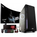  Megamania PC Gaming AMD Ryzen 7 3700X (8 Núcleos up to 4,4Ghz) | 16GB DDR4 | SSD 480GB | AMD Radeon RX 6600 XT 8GB GDDR6 | WiFi 1200 + Monitor LED Curvo 24" FullHD+ Kit Gaming 