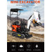 Miniexcavadora con cabina para jardin 