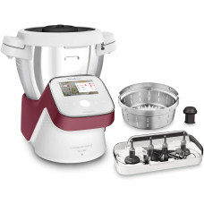  Moulinex I-Companion Touch XL HF9345 Robot de cocina de 3.5 L, acero inoxidable, 14 programas automáticos, wifi, pantalla táctil, 6 accesorios incluidos, apto lavavajillas, app libro recetas 