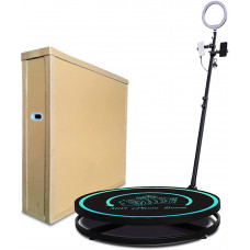 Máquina Cabina de Fotos 360 con Anillo Luz Soporte Cámara Ajustable 