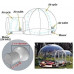  Oaimmk Tienda de Iglú de Burbujas Inflables Domo Transparente de 360° con Soplador de Aire Acampar al Aire Libre Exhibición de Productos Publicidad Evento Exposición 
