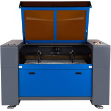 Orion Motor Tech 80W Máquina de Grabador Láser de CO2 600x1000mm Máquina de Grabador Láser con 2 Tubos Láser y 2 Cabezales Grabadora Láser Profesional con Software RDWorks (80W 600X1000mm)