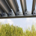 Pergola 3x6 m Postes de Aluminio con Techo de Lamas de Acero 