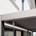 Pergola 3x6 m Postes de Aluminio con Techo de Lamas de Acero 