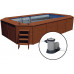 Piscina Madera Panelada K2O 655x390x124 cm Depuradora de Cartucho de 5.678 L/ H con Escalera 