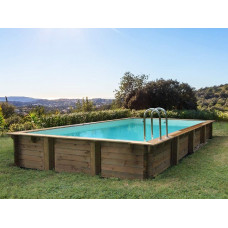 Piscina Rectangular de Madera Murano - 12.20 x 6.20 x 1.44 m