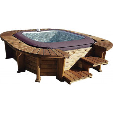 SPA de Madera K2O Royal Beach para 5-7 Personas Cuadrado 271x296x80 cm con Luz LED SPA de Madera K2O Royal Beach para 5-7 Personas Cuadrado 271x296x80 cm con Luz LED