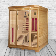 Sauna infrarrojos para 2 personas, 150 x 150 x 190 cm 
