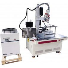 Soldador láser de fibra de trabajo de 2000 W para soldadura de metal 