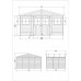  TIMBELA Casetas de Jardin M331 - Casa de Madera para Jardin - Caseta Jardin 418x320cm/12m2 - Cobertizo Jardin Exterior Natural - Taller de Jardín - Bicicleta, Almacenamiento de Herramientas 