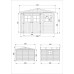 TIMBELA Cobertizo de Madera para jardín - A226x324x316cm 9m2 