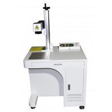 Tanstool Máquina de marcado de fibras Equipo de grabado láser 220 V 20 W Metales mecanables y no metales con interfaz USB tipo gabinete 