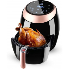 XQKQ Hornos de microondas, freidora de Aire de Gran Capacidad de 7 l, freidora de Aire eléctrica Inteligente sin Aceite para el hogar, con Sistema de circulación de Aire rápida