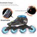  YDHNB Termoplásticos Patines de Velocidad 4 * 90/100/110 mm Rueda Patines en Línea Profesionales Fibra de Carbon Patines Rectos con Hebilla Ajustable Rodamientos Silenciosos Rueda 