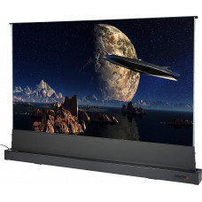 celexon Home Cinema y Business Pantalla de Soporte en Suelo para proyectores de ultracorta Distancia - 110" - 243.5x137cm - Altamente Reflectante Ganancia 0.6-4K UHD - Negra