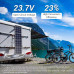  PowerOak Bluetti AC200P 2000Wh Generador Solar Portátil con 3 Piezas Paneles Solares 120W Generador Electrico con Salidas AC/DC/USB Power Station con Batería de LiFePO4 para Camping Autocaravana 