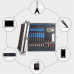  Mezclador de audio portátil Mezclador Maleta portátil con el amplificador de 8 canales del mezclador con el amplificador mezclador profesional de la etapa del amplificador mezclador con el amplificado 