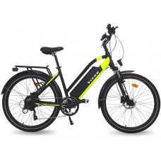  URBANBIKER Viena Bicicleta VTC eléctrica (Amarillo o Azul) batería Lithium Ion 804 WH (48 V y 17,5Ah), 26/28 Pulgadas Talla 45/48, Shimano Altus Derailleur, 7 velocidades. 