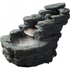  ksamwjf Fuente de Mesa Fuente de Piso Cascada de rocalla pequeña para Interiores y Exteriores, Adecuada para la Familia, jardín al Aire Libre, balcón, decoración de Patio Fuente de Cascada 