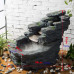  ksamwjf Fuente de Mesa Fuente de Piso Cascada de rocalla pequeña para Interiores y Exteriores, Adecuada para la Familia, jardín al Aire Libre, balcón, decoración de Patio Fuente de Cascada 
